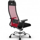 Кресло Metta SU-1-BK (CH комплект 18/2D) (черное сиденье)/красный